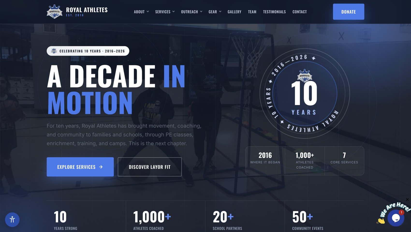 Royal Athletes website